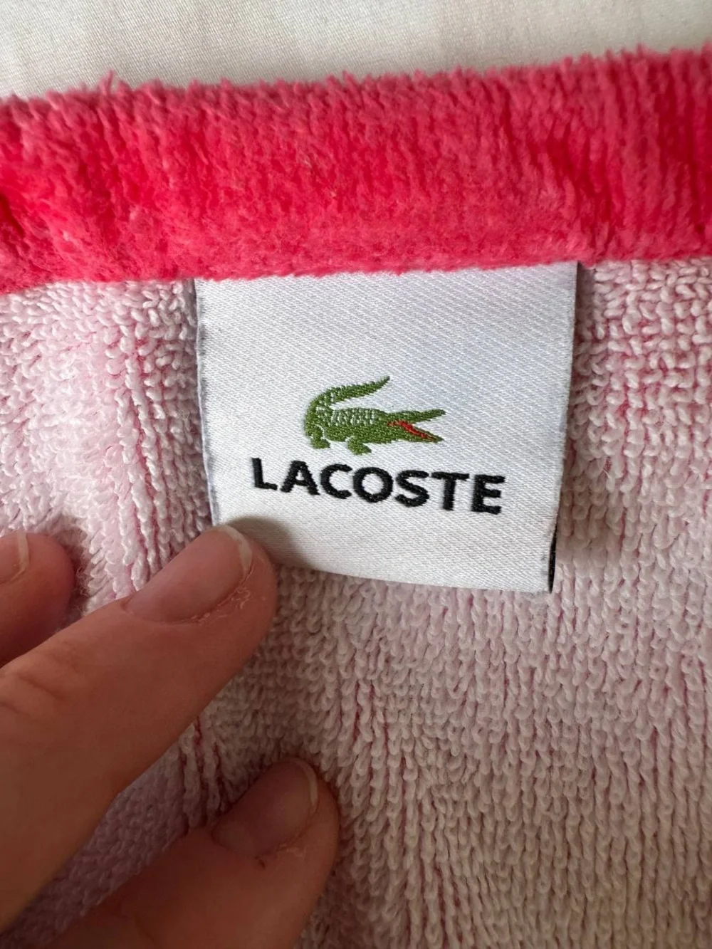 Lacoste Multi Color Beach Towel 7Crocodile Stripe Logo 34